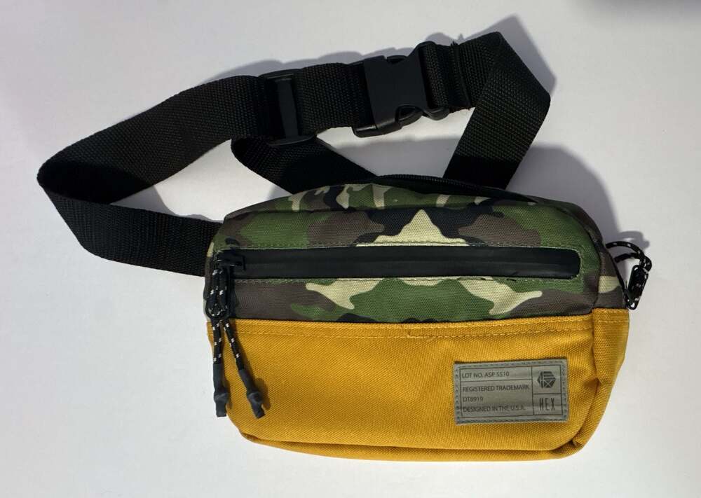 HEX Block Waist Pack Camo Mustard Yellow Belt Bag Fanny Pack